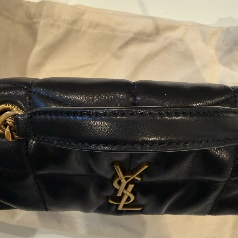 Saint Laurent Toy Puffer Bag in Quilted Lambskin, Noir, NWT - Picture 14 of 14